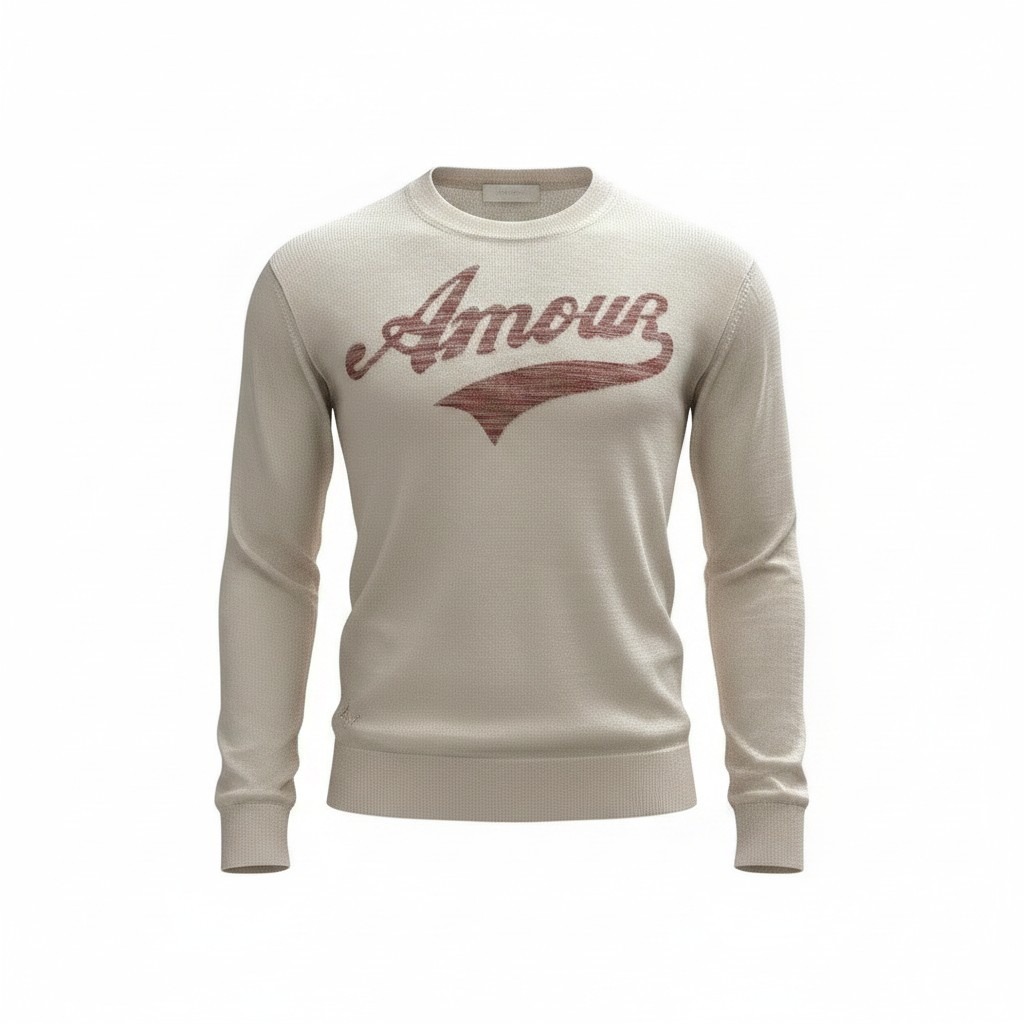 Zadig & Voltaire Amour Sweater Women Medium Cream Luxury French Girl Romantic